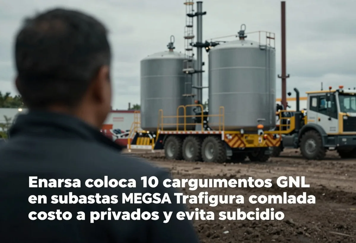 Argentina evita subsidio GNL: privados asumen costo real