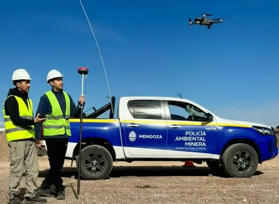 Mendoza digitaliza control minero con drones