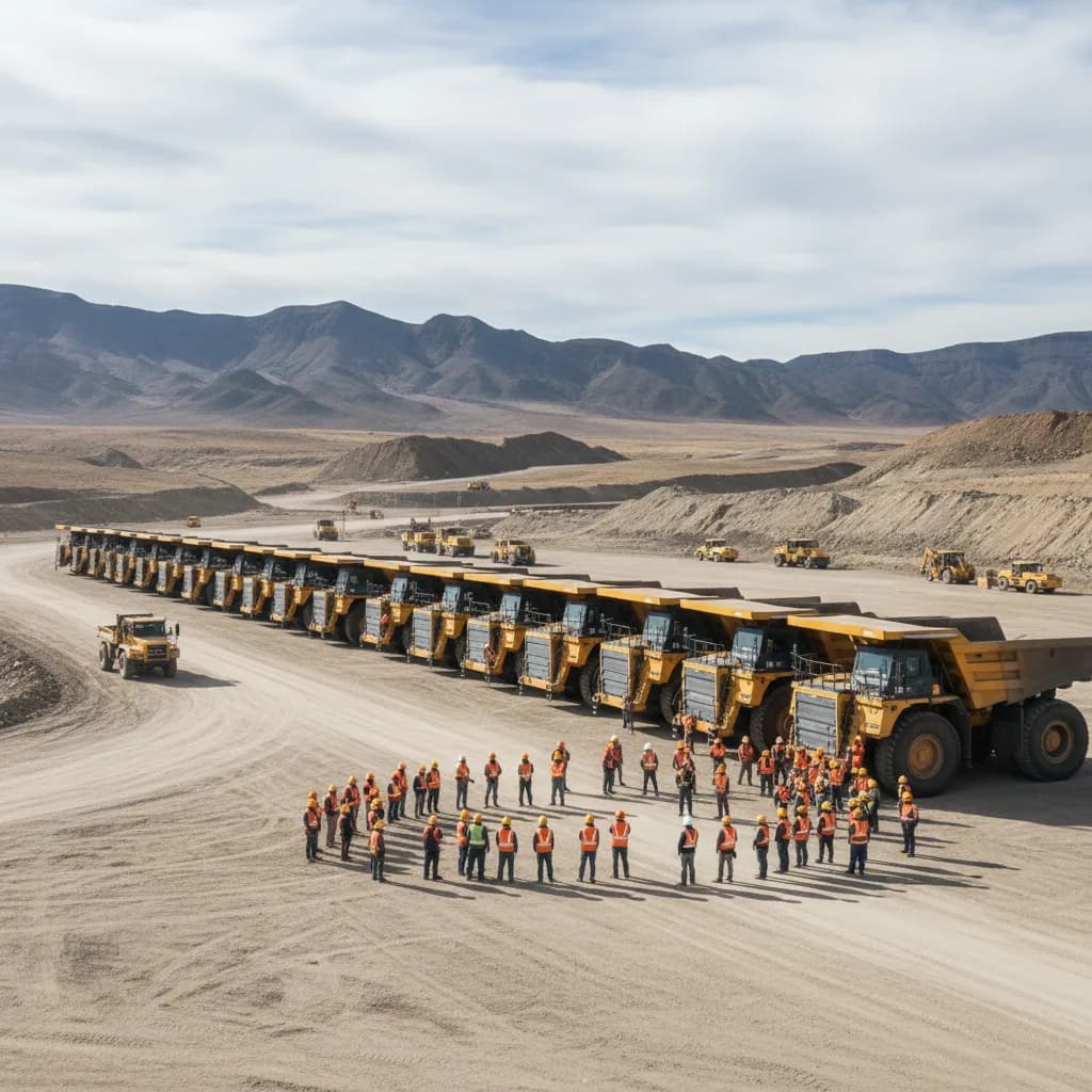 Vicuña suma 21 camiones para obras tempranas Josemaría