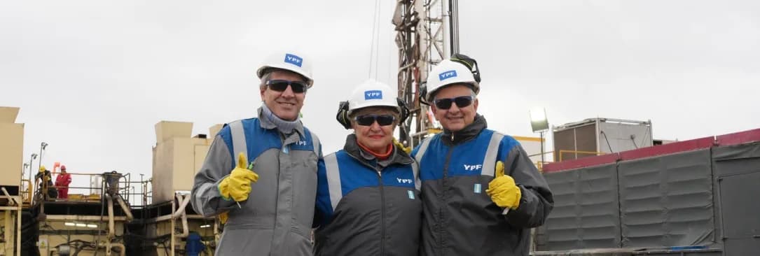 Georgieva recorrió Vaca Muerta en Loma Campana