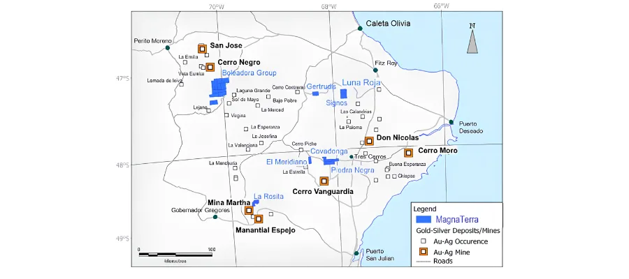 Magna Terra controla tres proyectos de oro en Santa Cruz