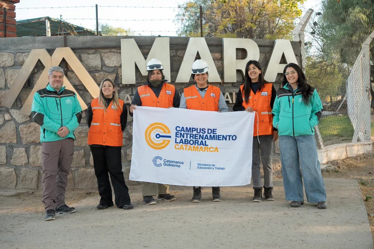 Jóvenes de Andalgalá inician prácticas en Agua Rica